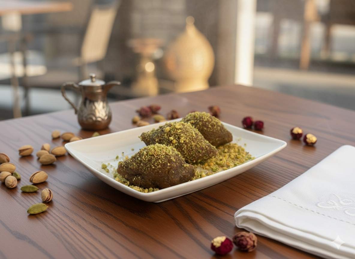 Clients attablés dégustant